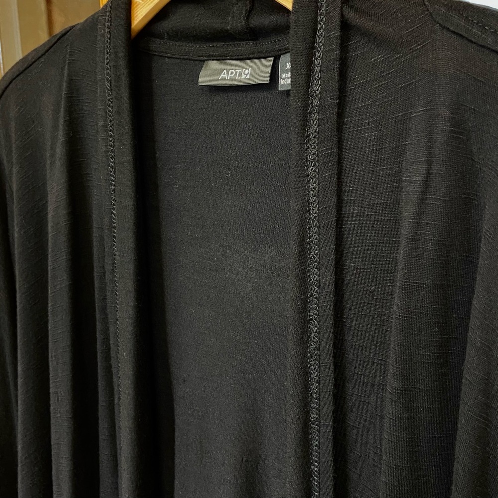 APT 9 Cute Black Knit Jacket/Sweater - Picture 2 of 8
